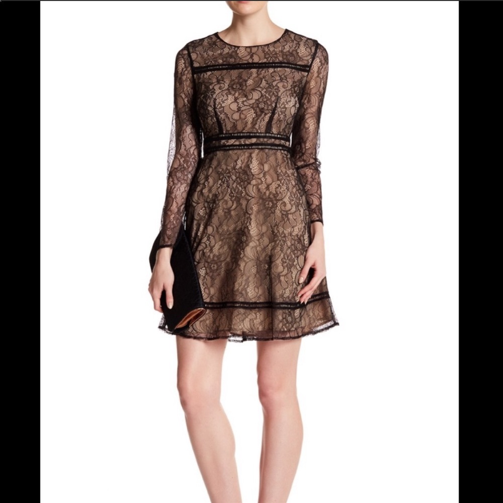 Long sleeve lace dress